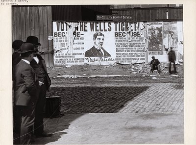 حملة إعلانية على لوحة رولا ويلز لرئيس البلدية بواسطة تشارلز كليمنت هولت